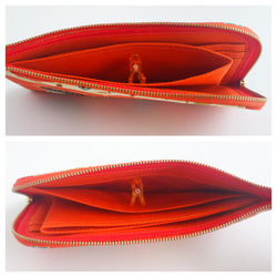 L字ファスナー長財布  Large Poppy ＊480＊ 4枚目の画像