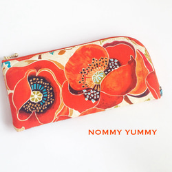 L字ファスナー長財布  Large Poppy ＊480＊ 1枚目の画像