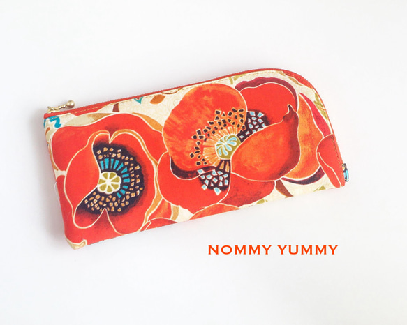 L字ファスナー長財布  Large Poppy ＊480＊ 1枚目の画像