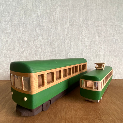 江ノ電の100年(非売品) 江ノ島電鉄商品化許諾済】木製手づくり江ノ電300形 その他置物