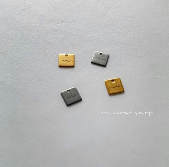 小ロットからok!20枚〜　ブランドタグ　ロゴプレート　オリジナルタグ 10枚目の画像