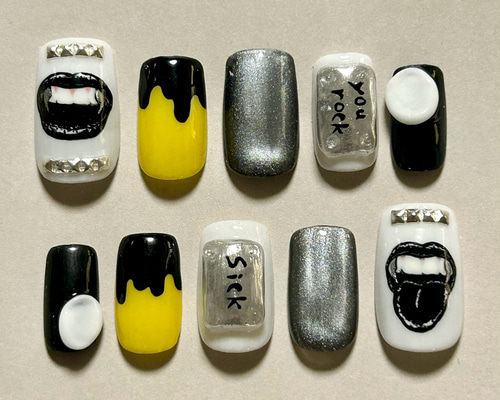 ネイルチップ☆LIP・you rock ネイルチップ（つけ爪） mugi nail