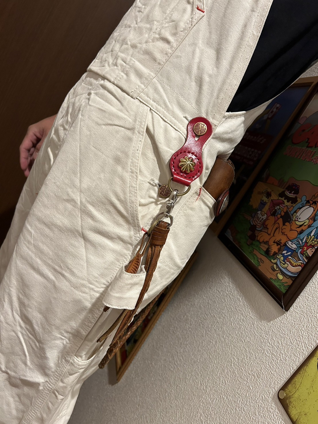 オーバーオール　キーホルダー