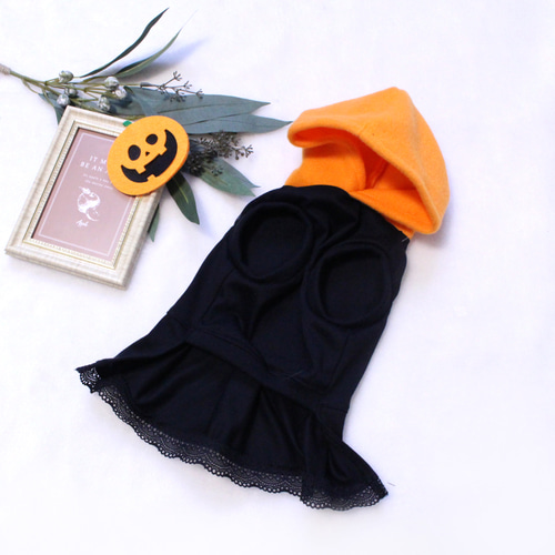 犬服ハンドメイド♡ミィモ♡ハロウィンワンピース♡ヘッドドレス 犬服 ハロウィンワンピース ペット服・アクセサリー M'sDog 通販