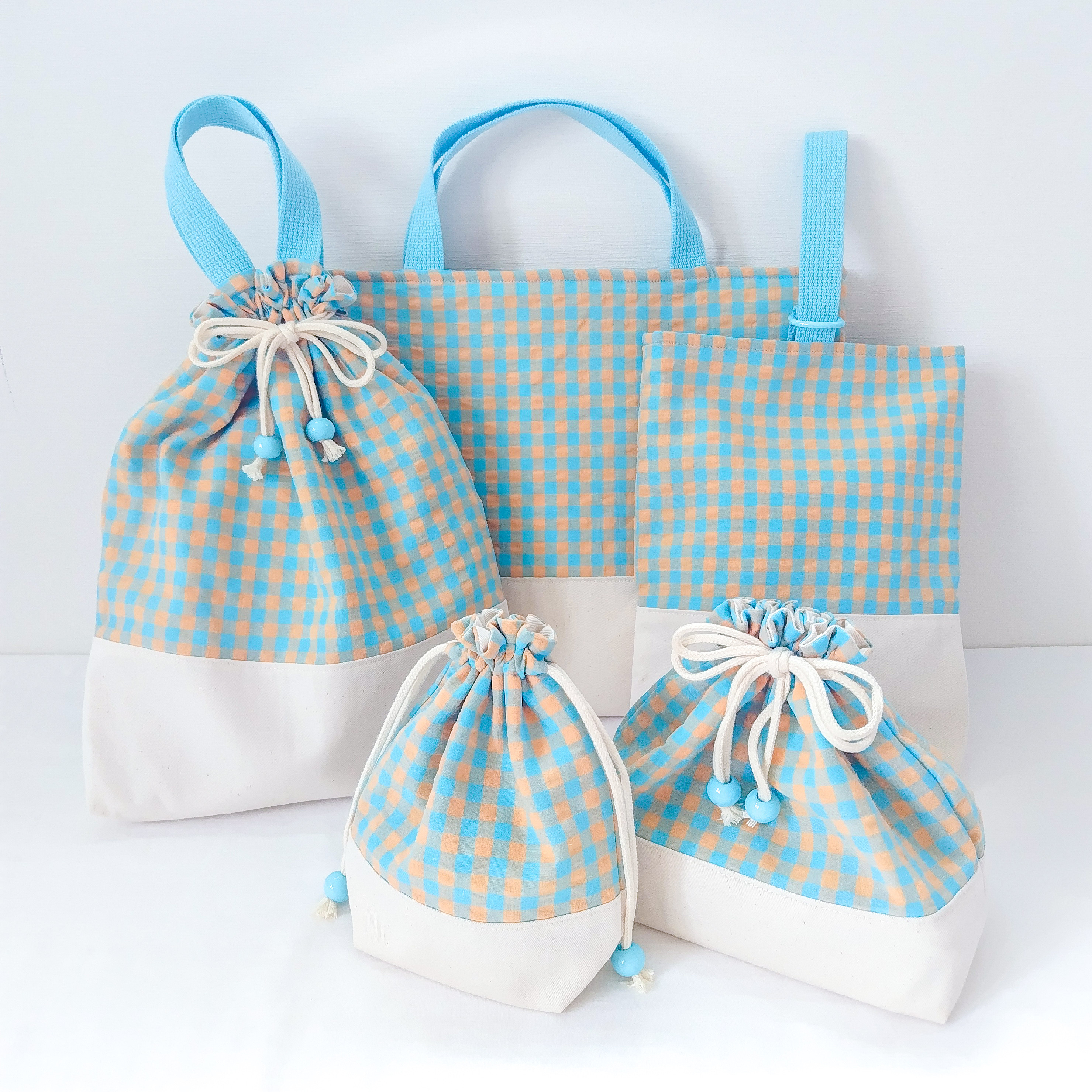 【pokopoko﹏blue × orange】入園入学５点セット　送料無料