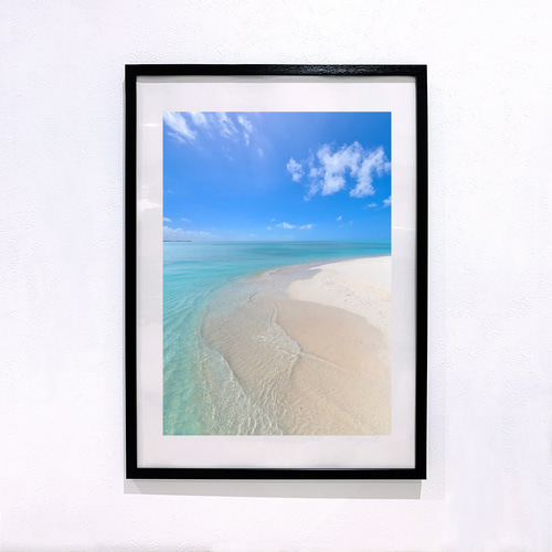 砂浜！海！綺麗！A4サイズ◇送料無料◇可愛いインテリアポスター 写真