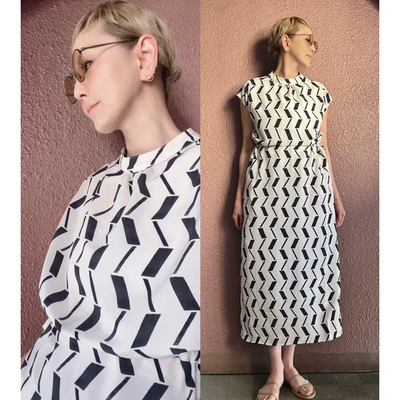 選擇您的尺寸❤️ 超輕盈❤️ 修身顯瘦❤️ 時尚優雅連身裙❤️ 飄逸面料❤️ 復古花朵 第17張的照片