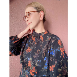 着物リメイク　ワンピース　辻ヶ花　ドレス　チュニック　正絹　ハンドメイド 着物リメイク 辻ヶ花 チュニックワンピース フリーサイズ kimono