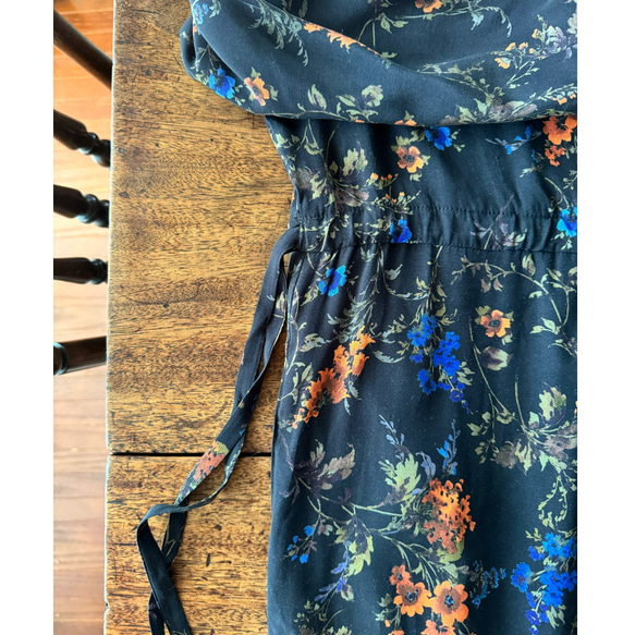 選擇您的尺寸❤️ 超輕盈❤️ 修身顯瘦❤️ 時尚優雅連身裙❤️ 飄逸面料❤️ 復古花朵 第15張的照片