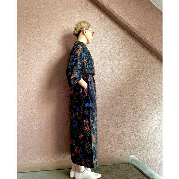 選擇您的尺寸❤️ 超輕盈❤️ 修身顯瘦❤️ 時尚優雅連身裙❤️ 飄逸面料❤️ 復古花朵 第5張的照片