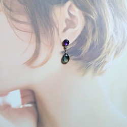 フローライト ピアス(スタッド・一粒) の人気通販|Creema フローライト ピアス(スタッド・一粒) の人気通販|Creema