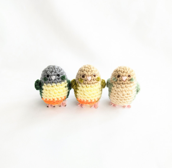 受注制作】小さなウロコインコのあみぐるみ あみぐるみ ainote 通販