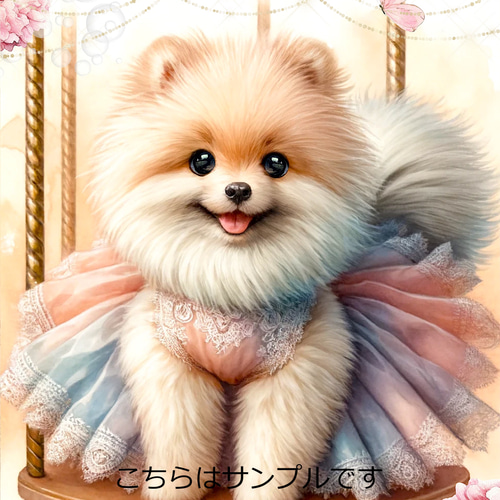 6/1♡わんちゃん♡ポメラニアン♡パネル♡ハンドメイド
