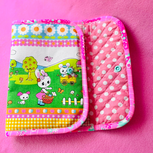 SOLD◇ハンドメイド ポーチ ハニーチューン 昭和 レトロ