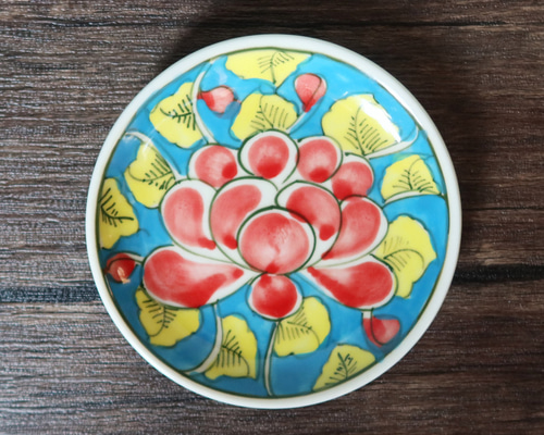 未使用 バッチャン焼 菊花柄 31cmボウル 高級 手描き 大鉢 未使用 バッチャン焼 菊花柄 31cmボウル 高級 手描き 大鉢 未使用