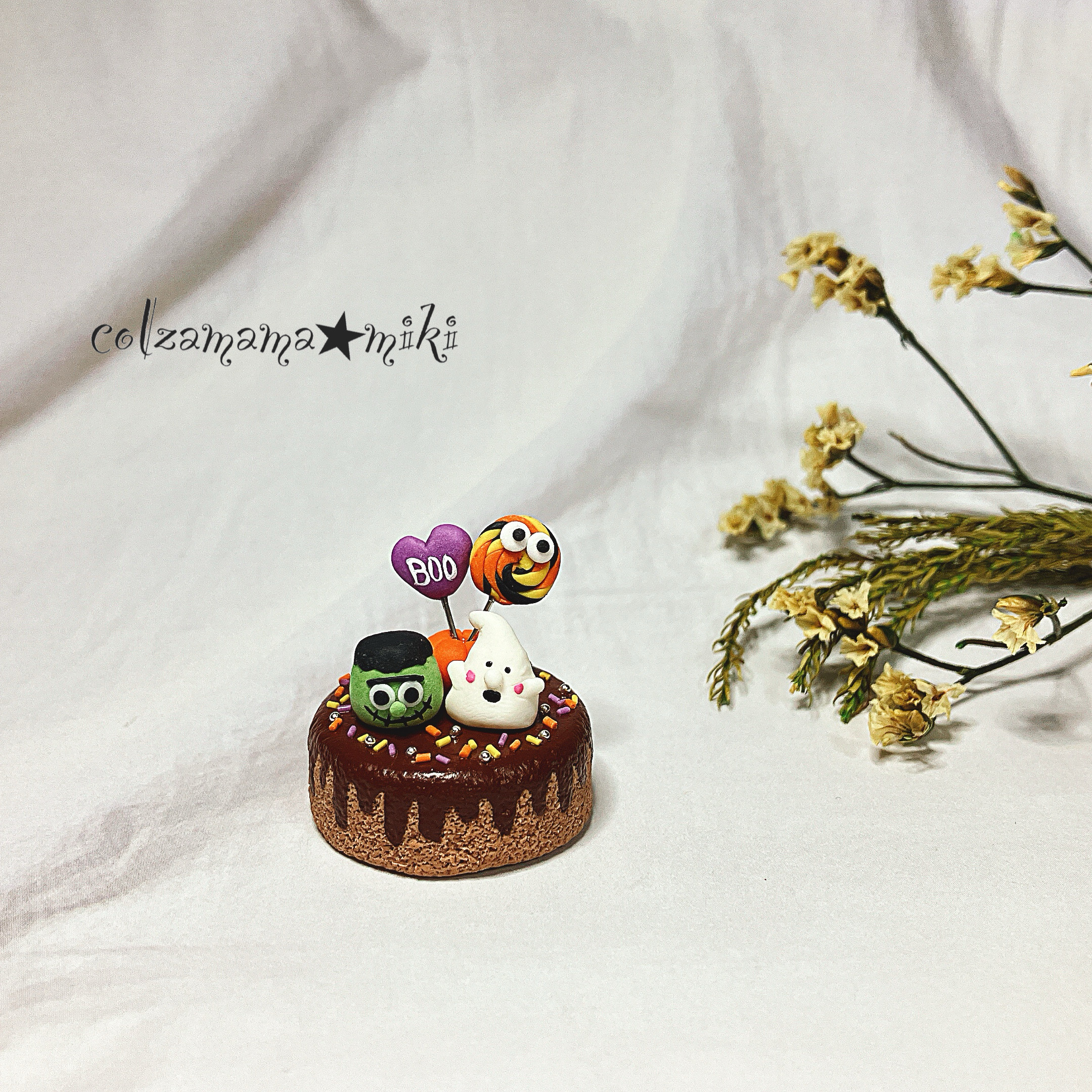【ゆーき】フェイクスイーツ♡フェイクケーキセットハロウィン④ ミニチュア カップケーキ ハロウィン フェイクスイーツ - メルカリ