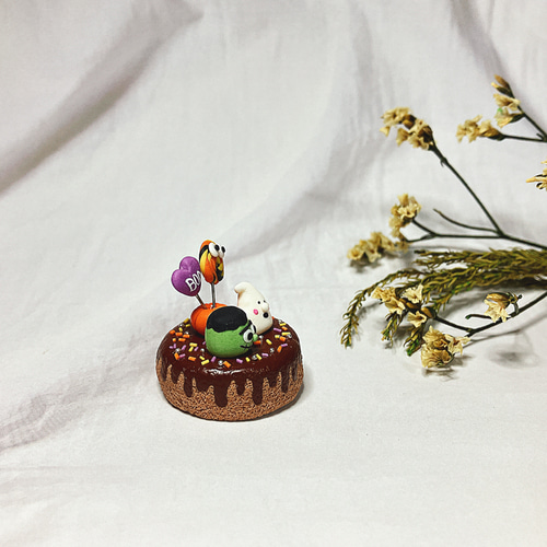 ☆ハロウィン・滅・水・風・ケーキ・お化け・ミニチュア・トレー・チャーム・レジン猫 ☆ハロウィン・滅・水・風・ケーキ・お化け・ミニチュア・トレー