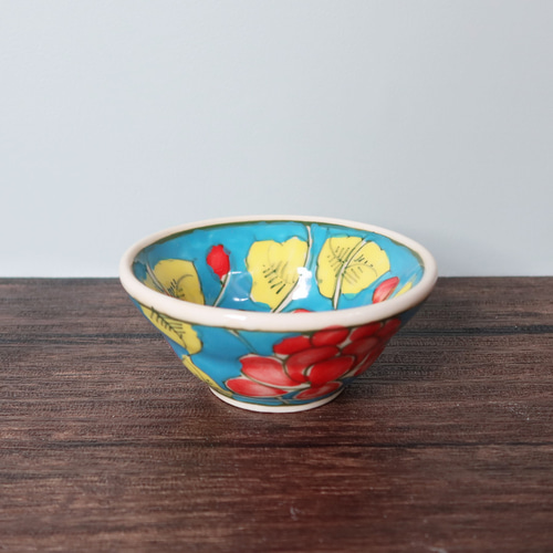 Bát Tràng ベトナム バッチャン焼き 新品 花柄 丼 6枚 ベトナムのバッチャン焼き 丼 | Kc-Labo's shop ベトナム雑貨