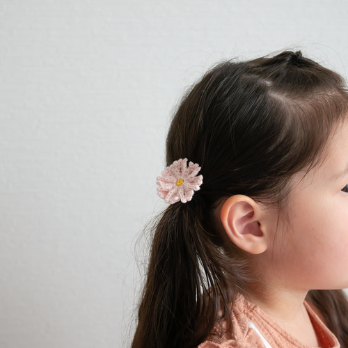 コスモス 秋の里 うさぎ ヘアゴム 空とぶきりん✖️うさぎとわたし京都