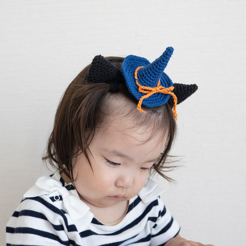 黒ねこ耳ヘアバンド カチューシャ風 フリーサイズ ハロウィン