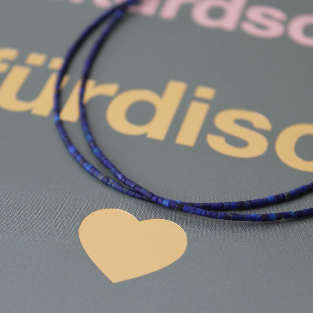 ラピスラズリのダブルネックレス