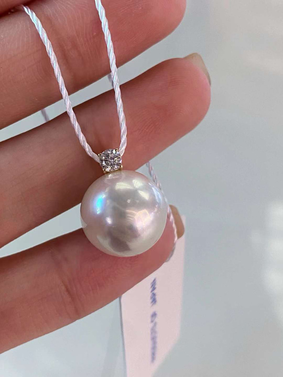 【新品】K18白蝶真珠ペンダントトップ 高級】白蝶真珠 ペンダントトップk18 ペンダントトップ パール