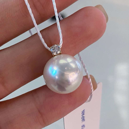 P32 K18　茶金　南洋白蝶真珠　ペンダントトップ　無調色 P32 K18 茶金 南洋白蝶真珠 ペンダントトップ 無調色 ネックレス