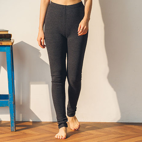 COTTON RIB KNIT LEGGINGS（コットンフライスレギンス）C2190 タイツ