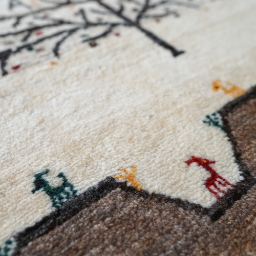 141×86cm ペルシャ手織り 絨毯 カシュクリ ギャッベ fine 141×86cm ペルシャ手織り 絨毯 カシュクリ ギャッベ fine