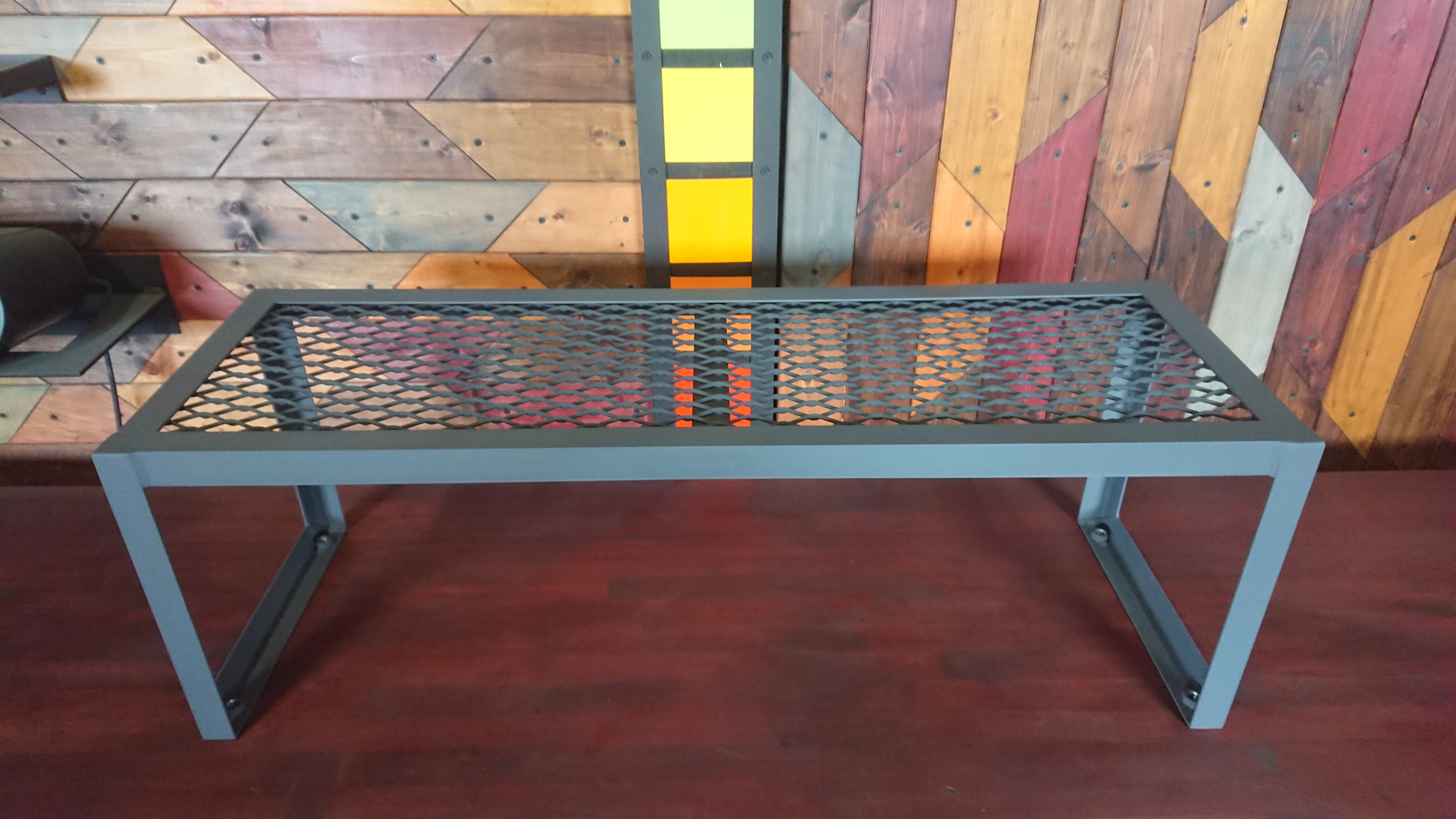 マットグレーでアイアンなシューズラック♪ 300×900×300ｍｍ Π型