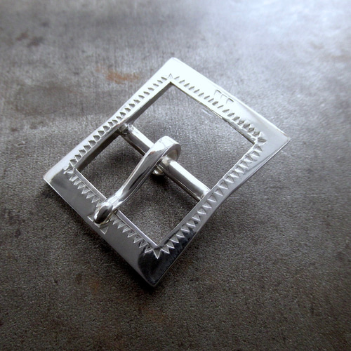 シルバー925 バックル使用 オーダーメイドベルト 25m/m レザーベルト