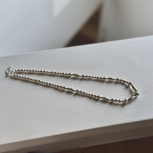 SV925製ナバホパールのオリジナルデザインネックレス42cm