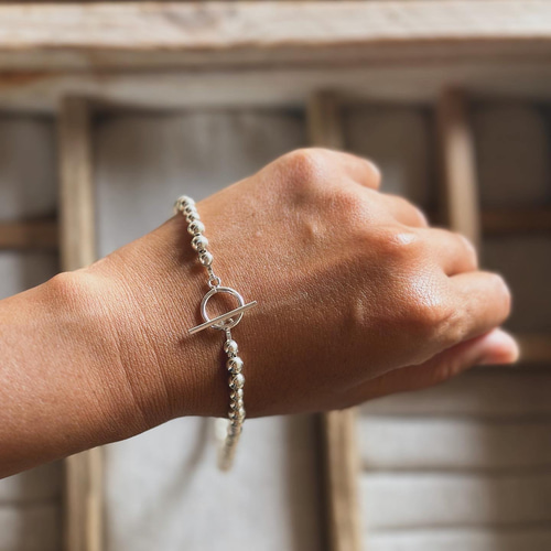 SV925製 ナバホパールのオリジナルデザインネックレス 42cm