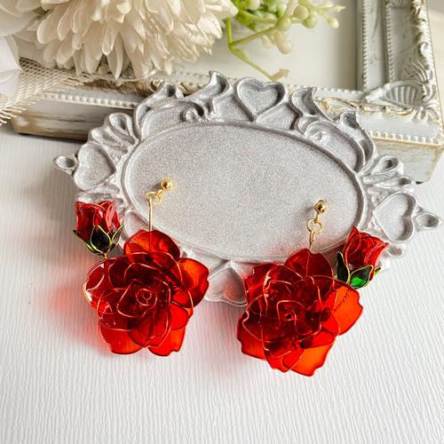 赤薔薇 ピアス＆イヤリング ピアス（その他） Aren 通販 18279448