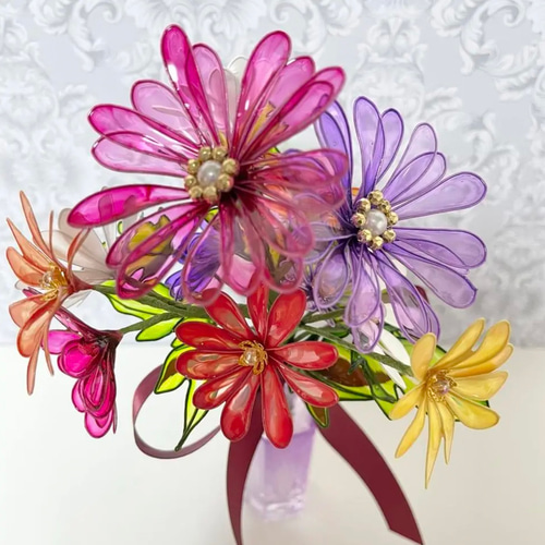 菊　リンドウ他　アメリカンフラワー✶ディップフラワー✶ディップアート 菊 リンドウ他 アメリカンフラワー✶ディップフラワー✶ディップ