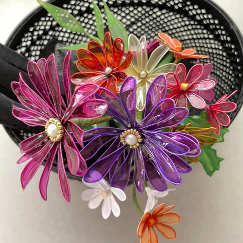 可愛い小菊☆ディップフラワー☆アメリカンフラワー アート 可愛い小菊☆ディップフラワー☆アメリカンフラワー アート