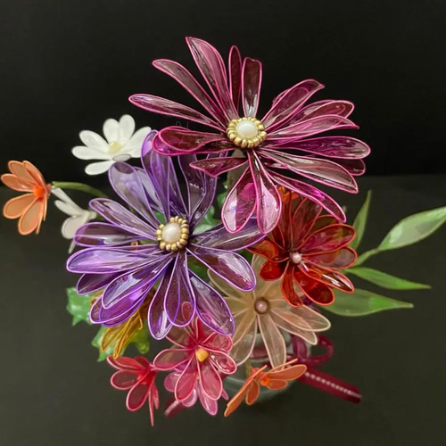 可愛い小菊☆ディップフラワー☆アメリカンフラワー アート 可愛い小菊☆ディップフラワー☆アメリカンフラワー アート