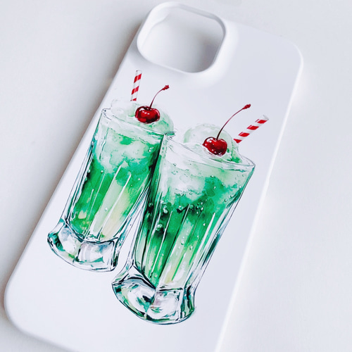 CREAM SODAクリームソーダのスマホケース　.XS用 クリームソーダ クリアケース iPhoneケース スマホケース iPhone