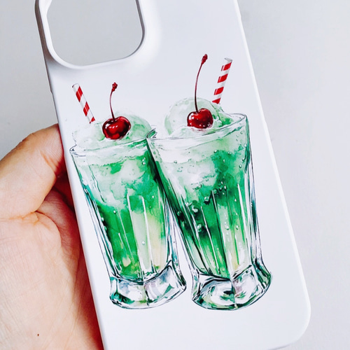 めんだこクリームソーダ スマホケース – こっつん商店