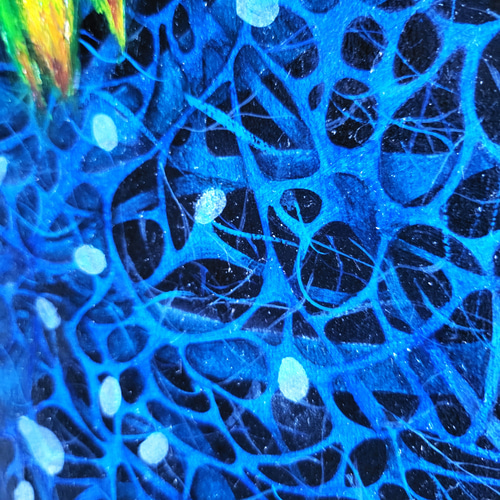 グロリオサ・リリー / 油絵 抽象画 91×117㎝ F50 特大 キャンバス