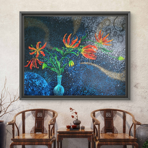 絵画展入選作品】悪魔に魂を売る剣闘士 / 117×91㎝ F50 特大