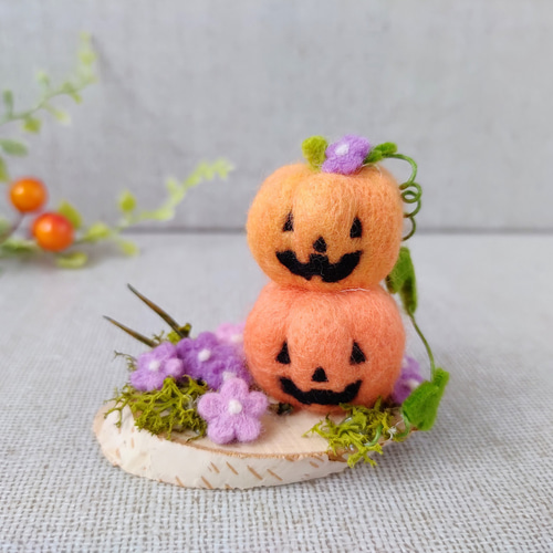 羊毛フェルト ハロウィンパーティー 作品 羊毛フェルト ハロウィンパーティー 作品