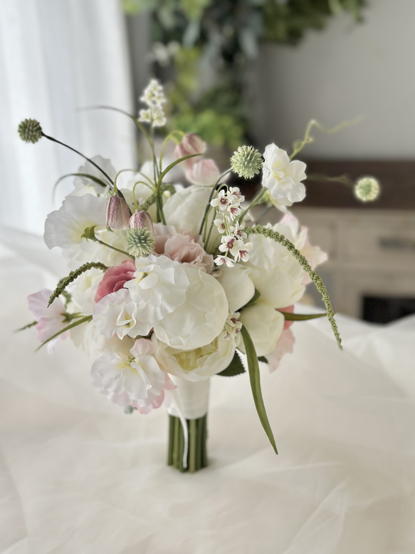 ふんわりピオニーブーケ シャクヤクブーケ 芍薬 造花ブーケ 