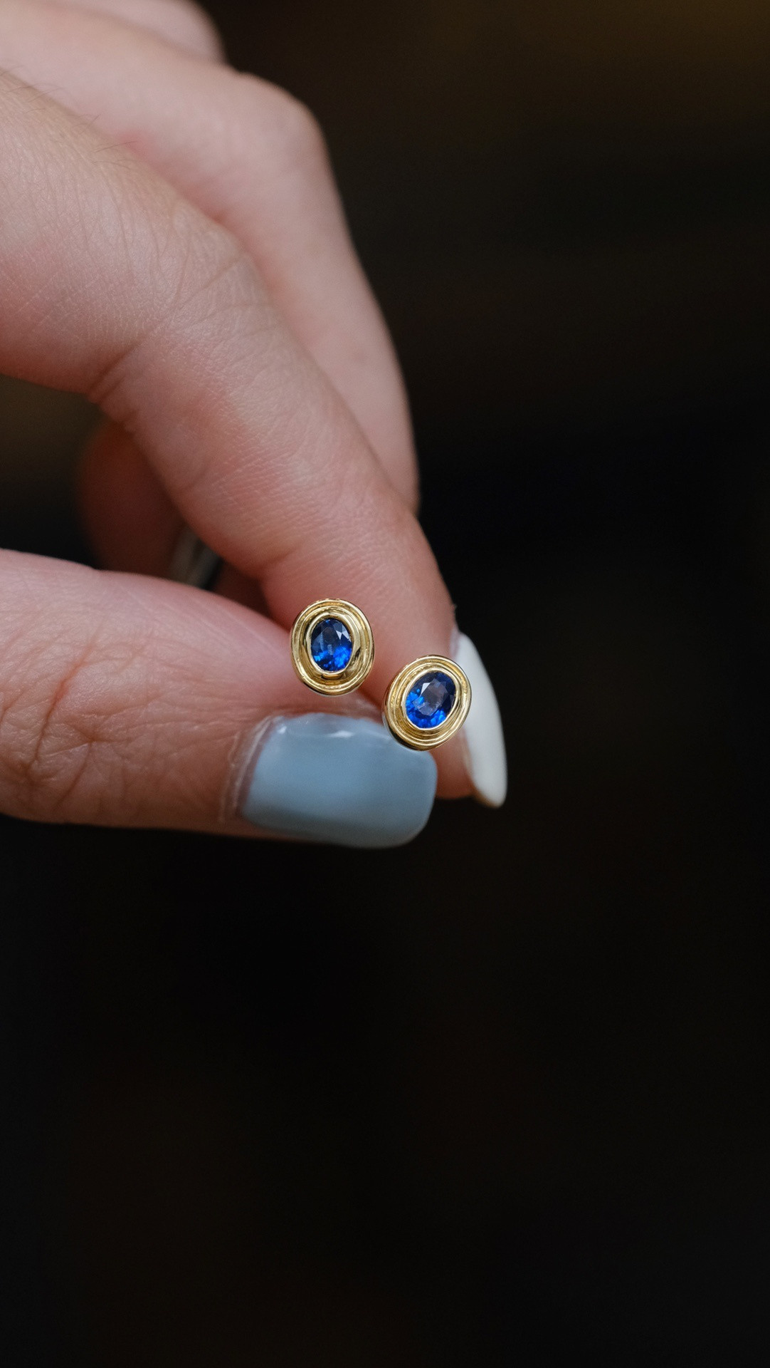 サファイア　ミニサイズピアスk18 27,755円