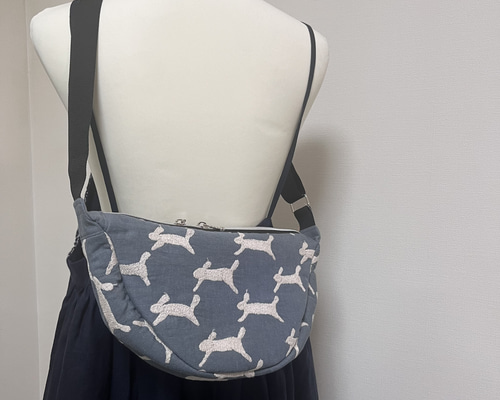 オーダー】runrunrun ハーフラウンドバッグ ショルダーバッグ meri