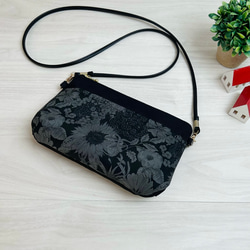小さめポシェット♪リバティ＊帆布＊スマホショルダー*スマホポーチ 1枚目の画像