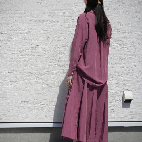 LIVERANO & LIVERANO ピンク リネンシャツ リネンオーバーシルエットシャツ（ピンク） シャツ ngaco