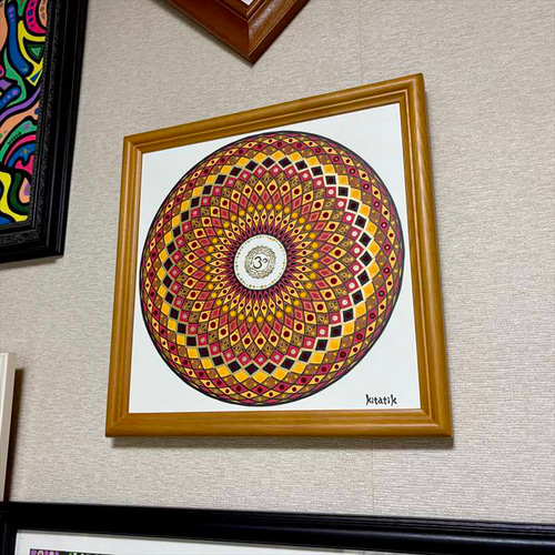 曼荼羅絵画 トーラス 曼荼羅 ゼロ磁場 宇宙アート 女性らしさUP 開運 開運