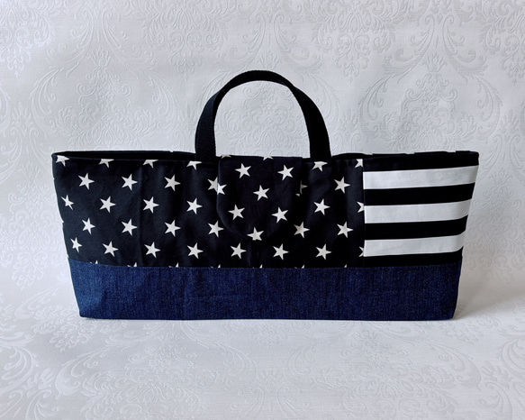 鍵盤ハーモニカ入れ モノトーン×デニム調 ピアニカケース