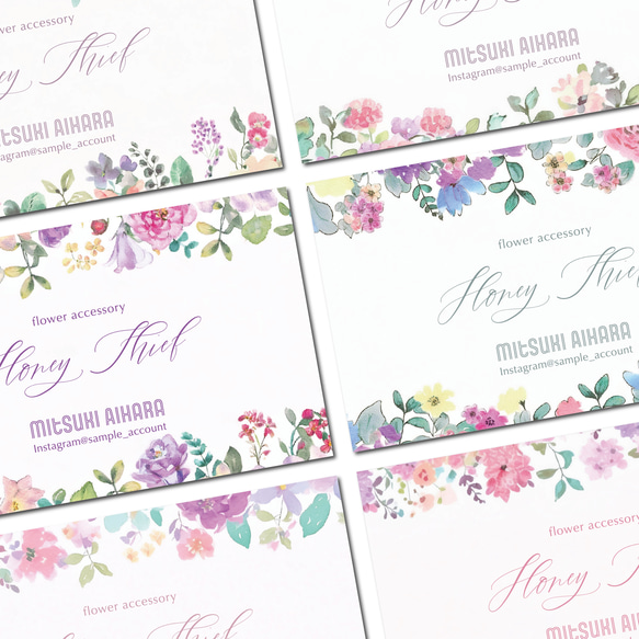 個性的な名刺ショップカードアクセサリー台紙ポイントカード【RR】／名入れオーダー 個性的な名刺ショップカードアクセサリー台紙ポイントカード【RR】／名